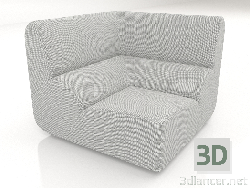 3D Modell Sofamodul (Innenecke, 3 cm) - Vorschau