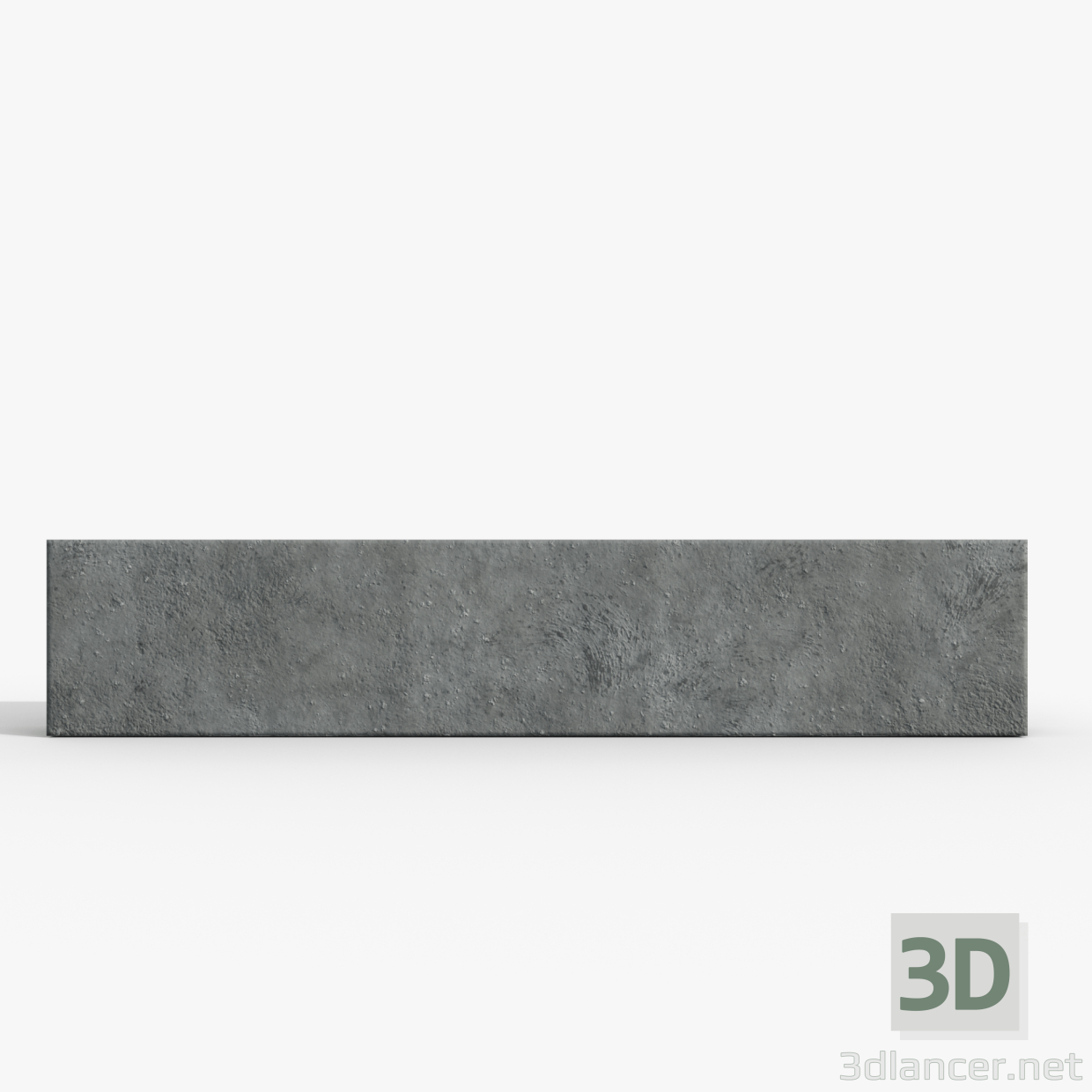 modèle 3D Bordure 1000x200x80 - preview