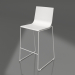 3d model Taburete alto modelo 1 (Gris) - vista previa