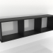 Modelo 3d Prateleira suspensa SHELF 7 (aberta) 1400 mm (preto RAL 9005) - preview