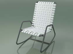 Fauteuil à bascule InOut (809, aluminium laqué gris)