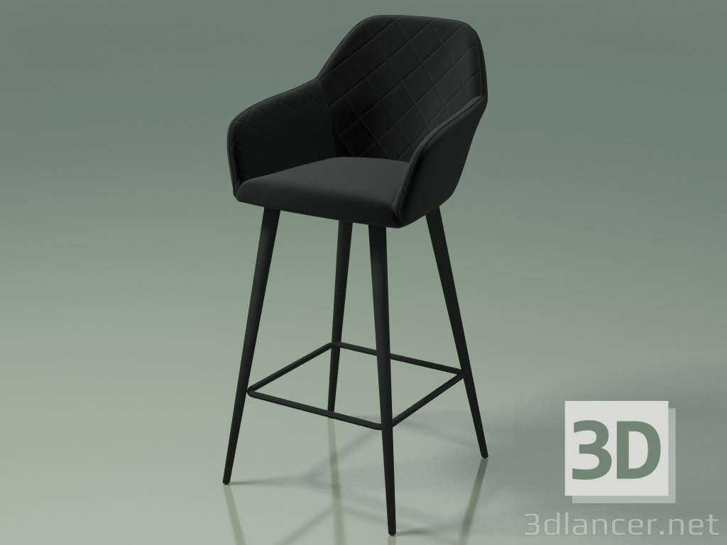 3d model Bar chair Antiba (111834, black) - preview