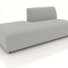 3d model Sofa module 1 seater (L) 180x90 extended to the left - preview