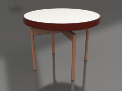 Table basse ronde Ø60 (Rouge vin, DEKTON Zenith)