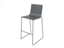 Tabouret haut modèle 1 (Anthracite)