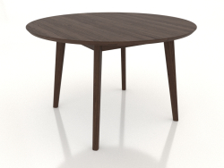 Dining table ROUND Ø 1200 mm (dark walnut)