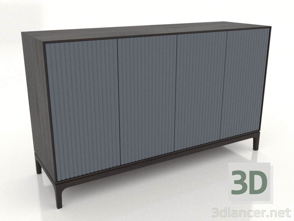 modello 3D Mobile TV FARGO con frontali fresati 1600x500x950 mm (ardesia, rovere wengé, opzione 4) - anteprima