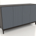 modello 3D Mobile TV FARGO con frontali fresati 1600x500x950 mm (ardesia, rovere wengé, opzione 4) - anteprima