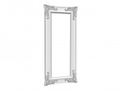 Espejo blanco brillante ornamento 180 x 80