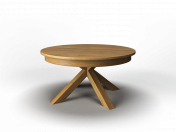 round folding table solid oak (круглий складаний стіл з масиву дуба)