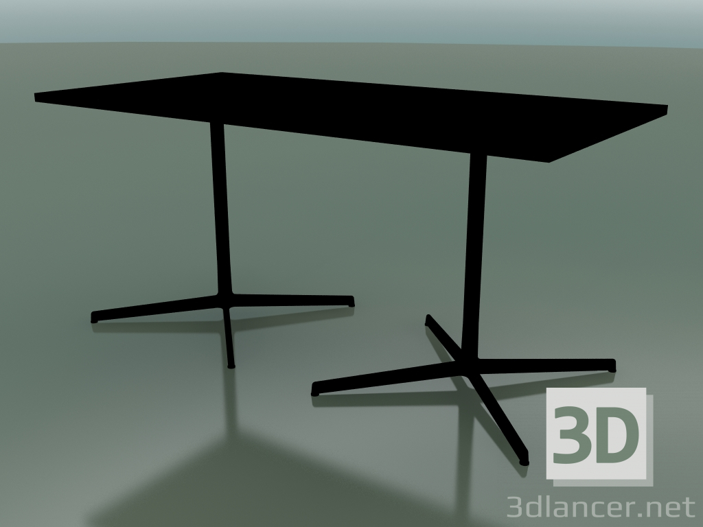 3d model Mesa rectangular con una base doble 5527, 5507 (H 74 - 79x179 cm, negro, V39) - vista previa