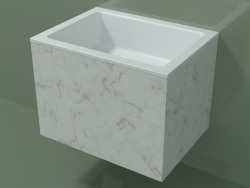 Lavabo sospeso (02R122101, Carrara M01, L 48, P 36, H 36 cm)