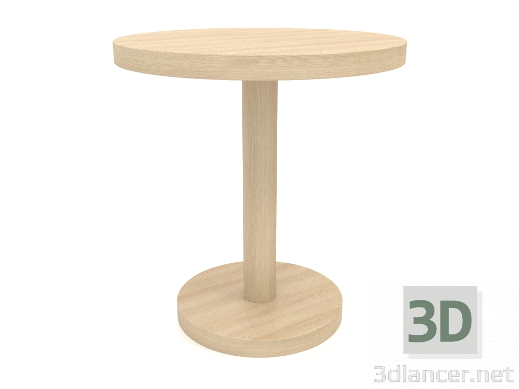 Modelo 3d Mesa de jantar DT 012 (D=700x750, madeira branca) - preview