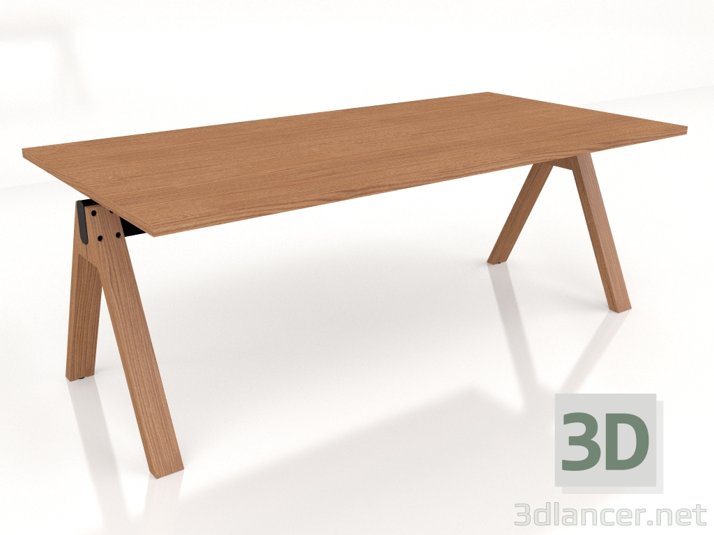 Modelo 3d Mesa de trabalho Viga Executive V02 (2000x1000) - preview