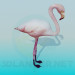 Modelo 3d Flamingo - preview