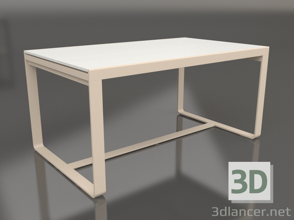 modello 3D Tavolo da pranzo 150 (Polietilene bianco, Sabbia) - anteprima