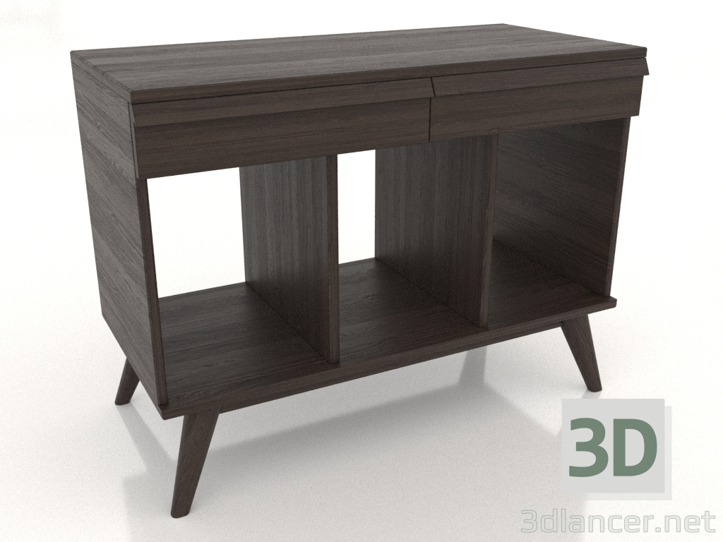 3d model Soporte universal para tocadiscos de vinilo MINI 900 mm (fresno nogal) - vista previa