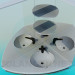 3d model Washbasin with the mirrors - preview