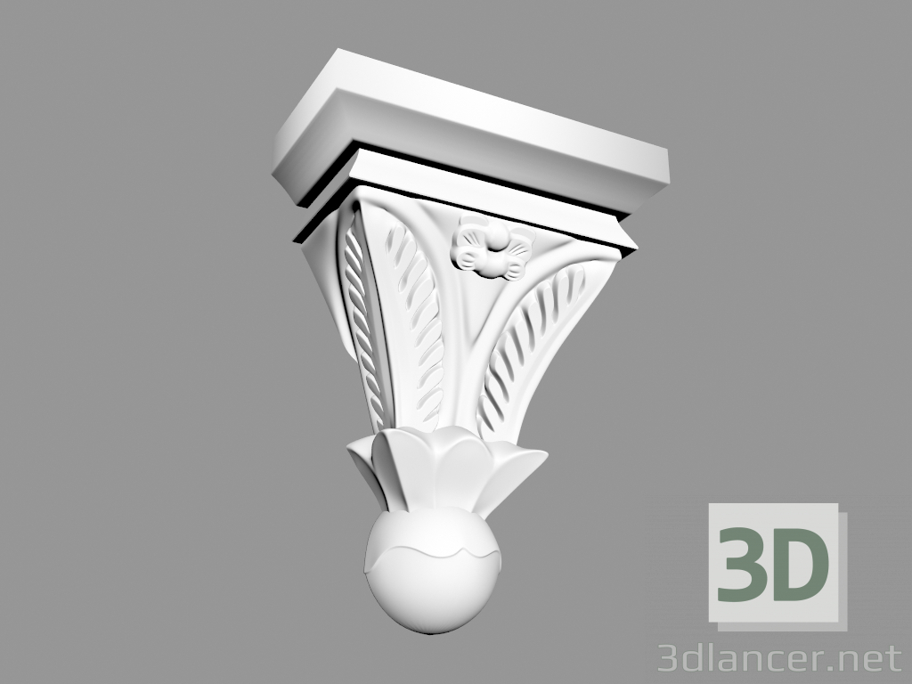 modello 3D Staffa (КР7) - anteprima