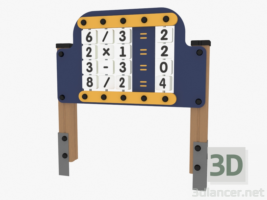 3d модель Игровая панель Калькулятор (4024) – превью