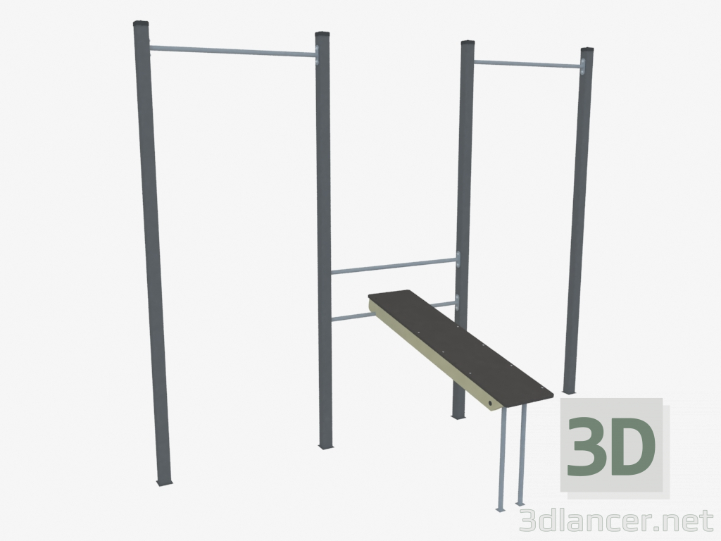 3d model Complejo deportivo (WL0029) - vista previa