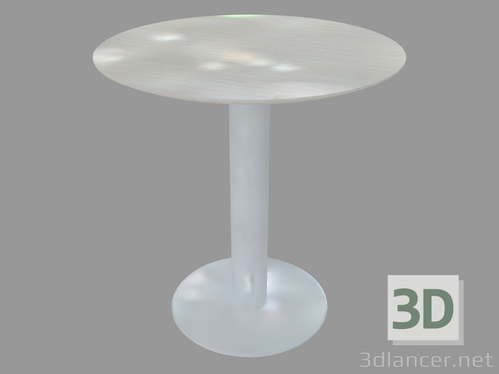 modèle 3D Table à manger (frêne teinté blanc D70) - preview