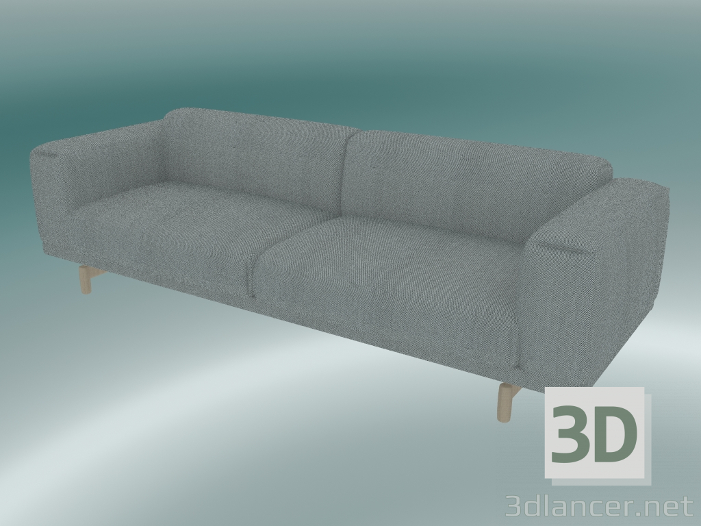 3d model Sofá 3 plazas Rest (Steelcut Trio 133) - vista previa