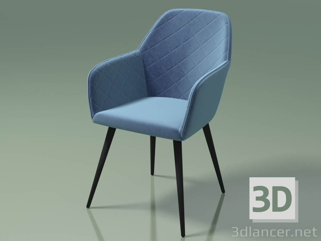 Modelo 3d Poltrona Antiba (112924, azul meia-noite) - preview