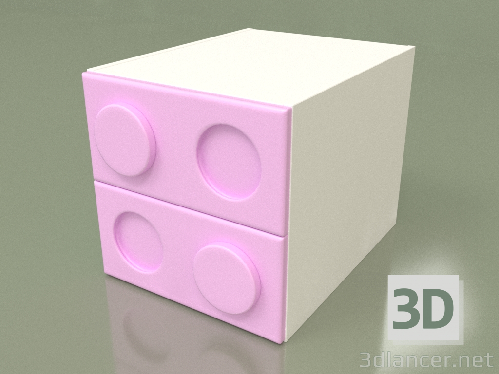 3d model Children's bedside table (Iris) - preview