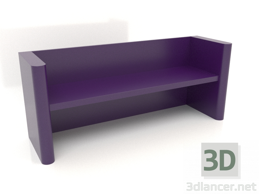 3d модель Банкетка ВК 07 (1800х524х750, purple) – превью