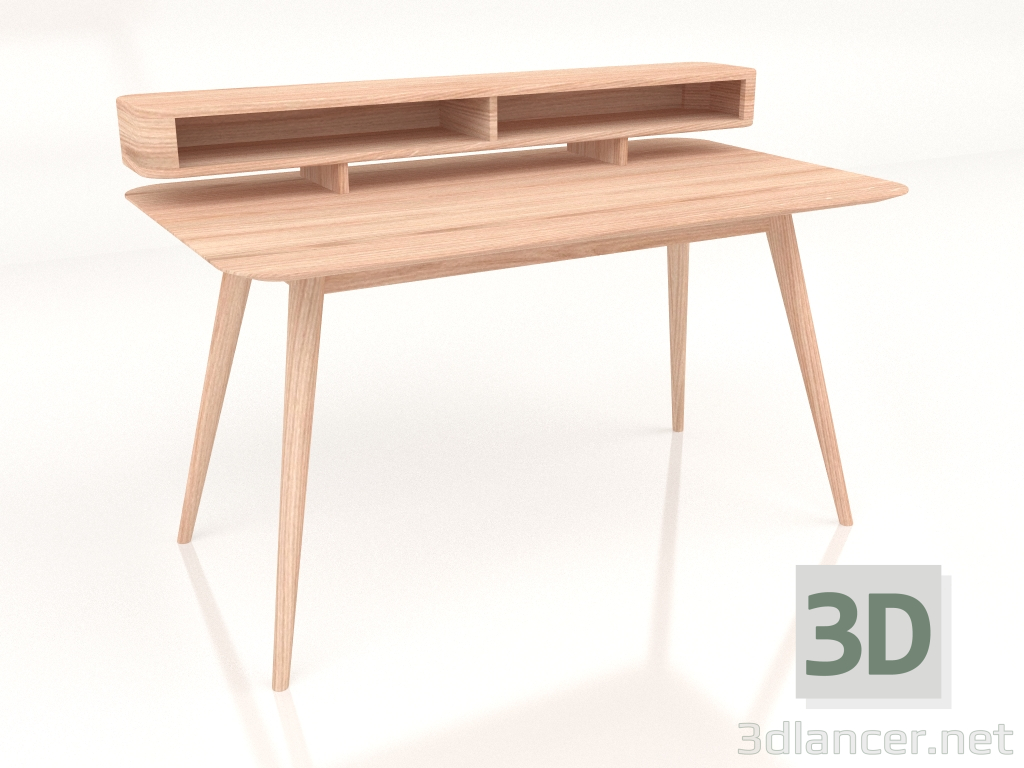 Modelo 3d Mesa de trabalho Stafa com prateleira 140 - preview