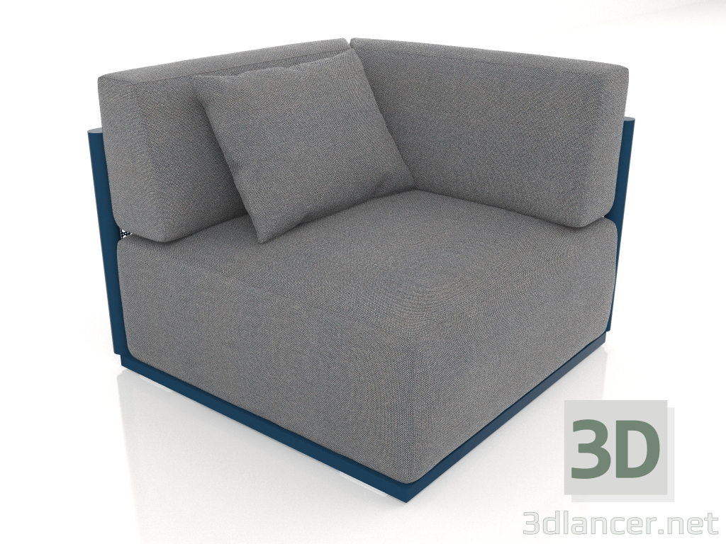 3d модель Диванный модуль секция 6 (Grey blue) – превью