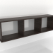 Modelo 3d Prateleira suspensa SHELF 7 (aberta) 1400 mm (nogueira de freixo) - preview
