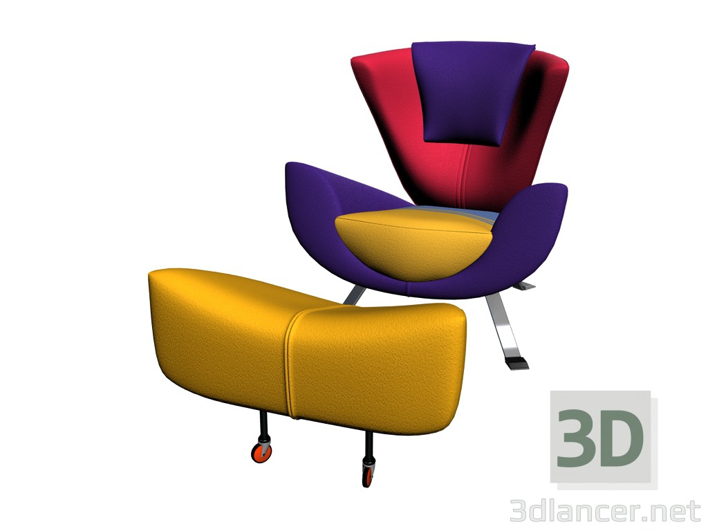 Modelo 3d Poltrona Poltrone Ambra - preview