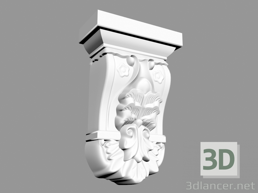 3D modeli Braket (КР8) - önizleme