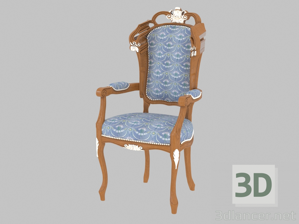 3d model Silla con reposabrazos Bella Vita (13505) - vista previa