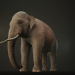 3d Asian Elephant Rigged Low-poly 3D model model buy - render