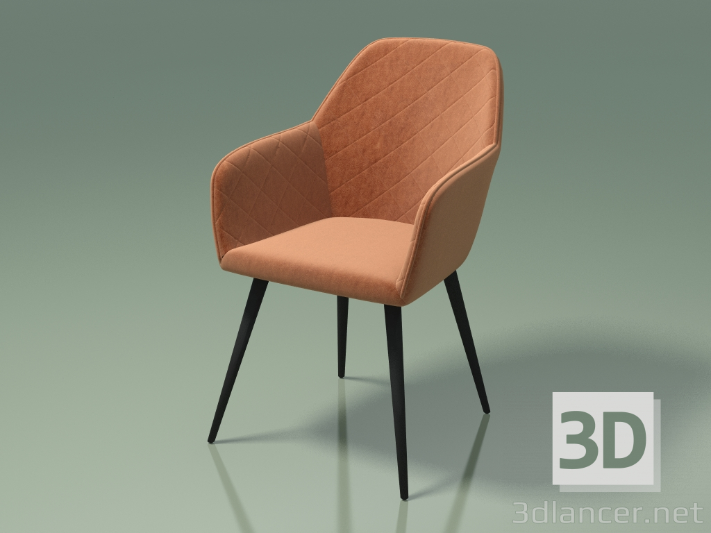 modello 3D Poltrona Antiba (112923, cognac) - anteprima