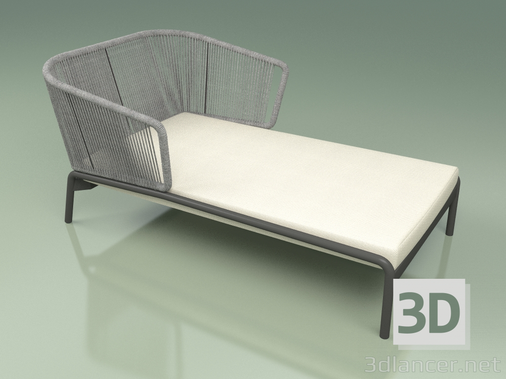 3d model Chaise longue 004 (Cordón 7mm Piedra) - vista previa