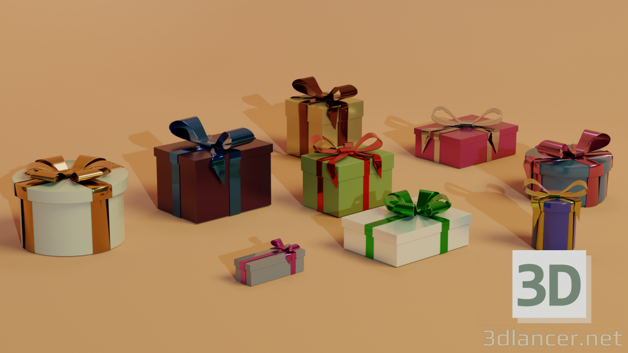 Regalo 3D modelo Compro - render