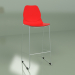 Modelo 3d Banco de bar Leve (vermelho) - preview