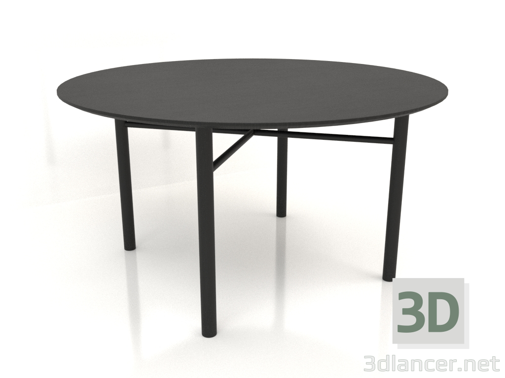 3d model Dining table DT 02 (option 1) (D=1400x750, wood black) - preview