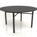 3d model Mesa de comedor DT 02 (opción 1) (D=1400x750, madera negra) - vista previa