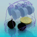 Modelo 3d Conjunto para café - preview