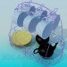 Modelo 3d Conjunto para café - preview