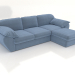 Modelo 3d Sofá cama ampliado LOUNGE - preview