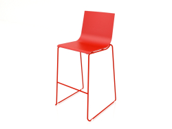 Banqueta alta modelo 1 (Vermelho)