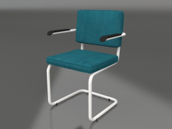 Ridge Rib Armchair (Blue)