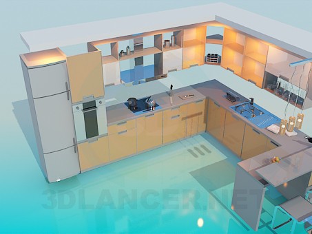 3d model Integral Kitchen - preview