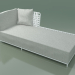 3d model Tumbona modular InOut (820, aluminio lacado blanco) - vista previa